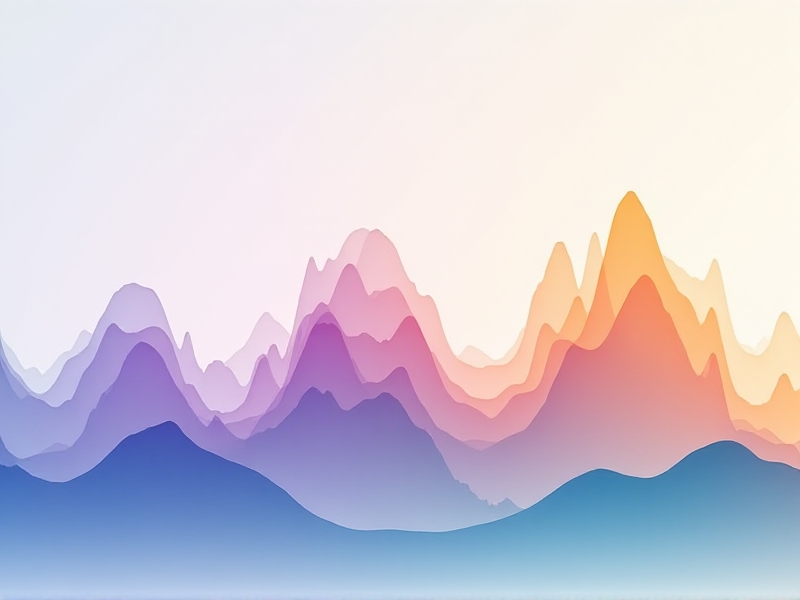 A colorful graph displaying different brainwave frequencies: delta, theta, alpha, and beta. The graph is set against a calming background of soft gradients, symbolizing the mental states associated with each frequency.